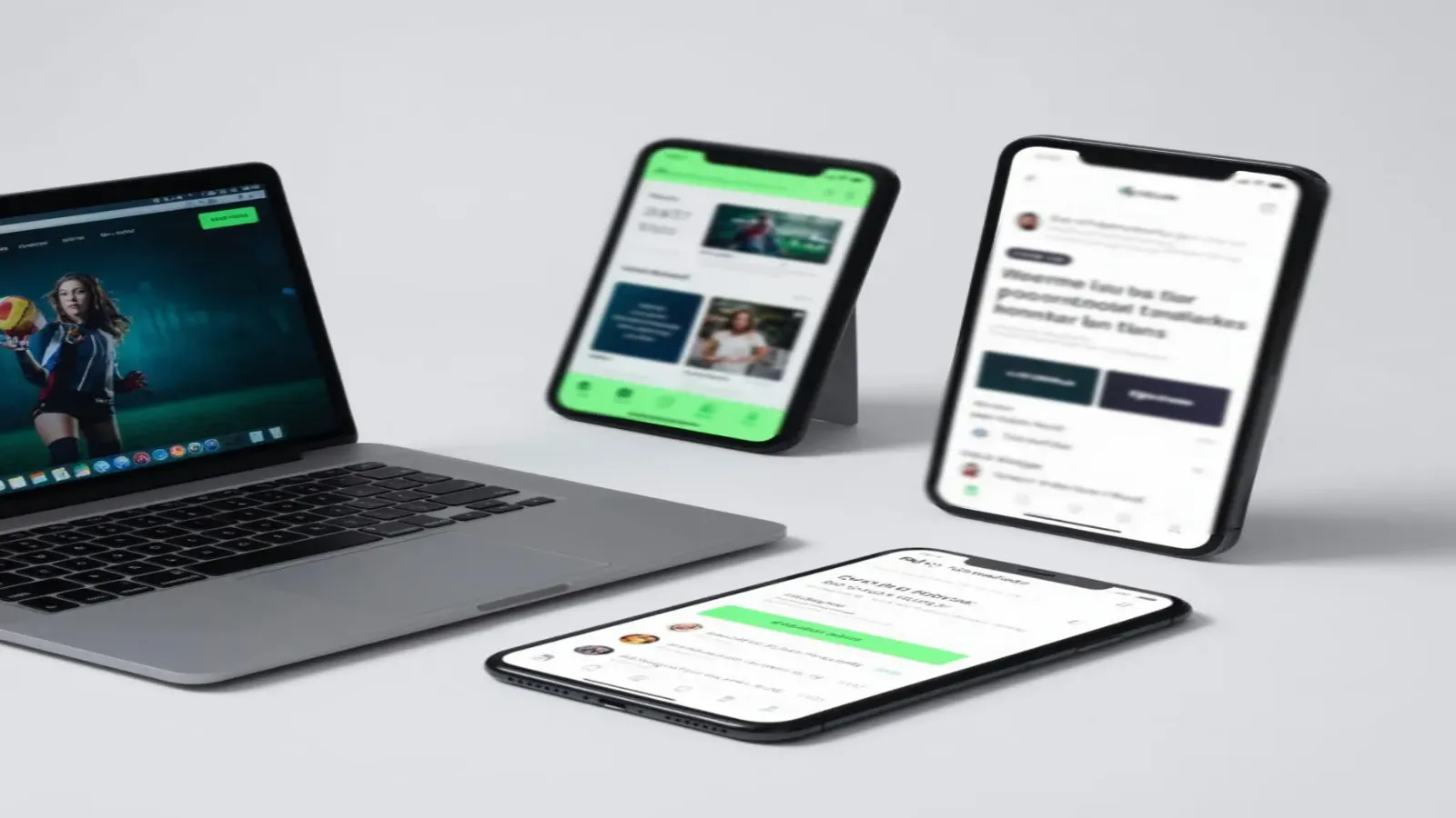 FanDuel and DraftKings sports betting platforms displaying women's sports betting markets on multiple devices